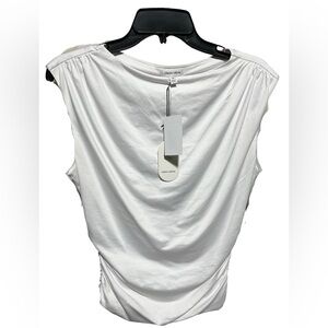#2967 NWT URBAN SOCIAL White Ruched Top